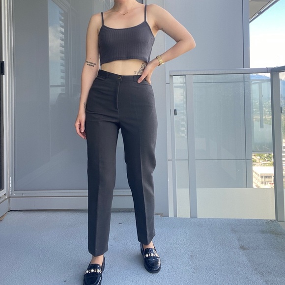 Vintage Grey High Waisted Pants - Picture 5 of 14